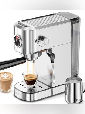 20 Bar Espresso Machine With Milk Frother